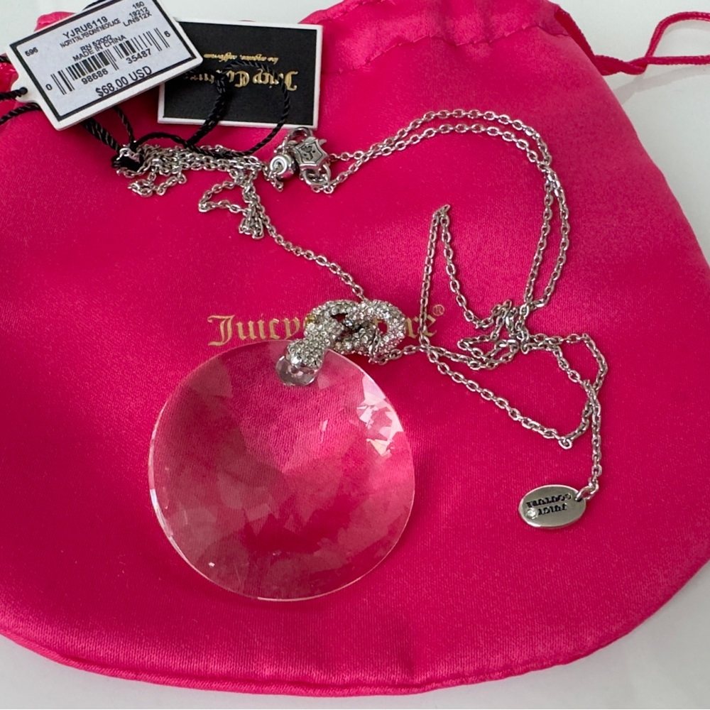 Juicy Counter crystal pendant necklace